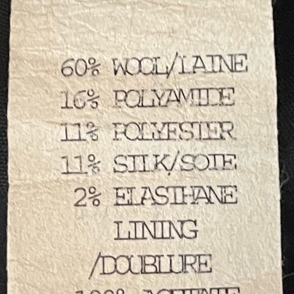 Cynthia Steffe Black Embroidered Wool Silk Blend Lace Pleated Skirt NWOT Size M - Picture 10 of 12